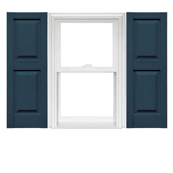 Mid America Vinyl Raised Panel Window Shutters (1 Pair)