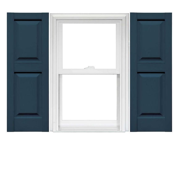 Mid America Vinyl Raised Panel Window Shutters (1 Pair)