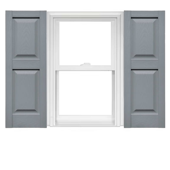 Mid America Vinyl Raised Panel Window Shutters (1 Pair)