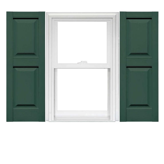 Mid America Vinyl Raised Panel Window Shutters (1 Pair)