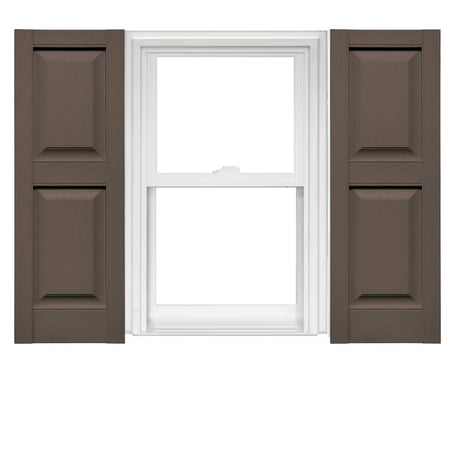 Mid America Vinyl Raised Panel Window Shutters (1 Pair)