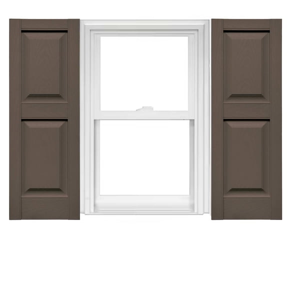Mid America Vinyl Raised Panel Window Shutters (1 Pair)