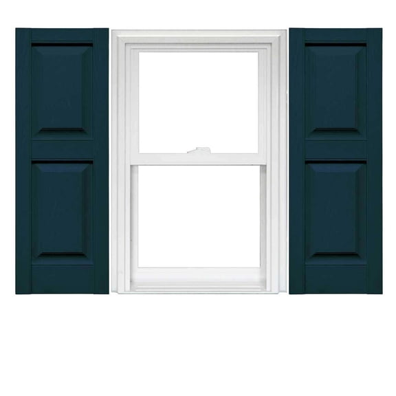 Mid America Vinyl Raised Panel Window Shutters (1 Pair)