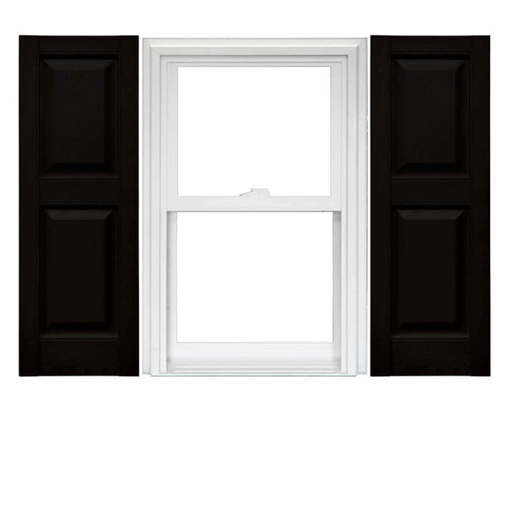 Mid America Vinyl Raised Panel Window Shutters (1 Pair)