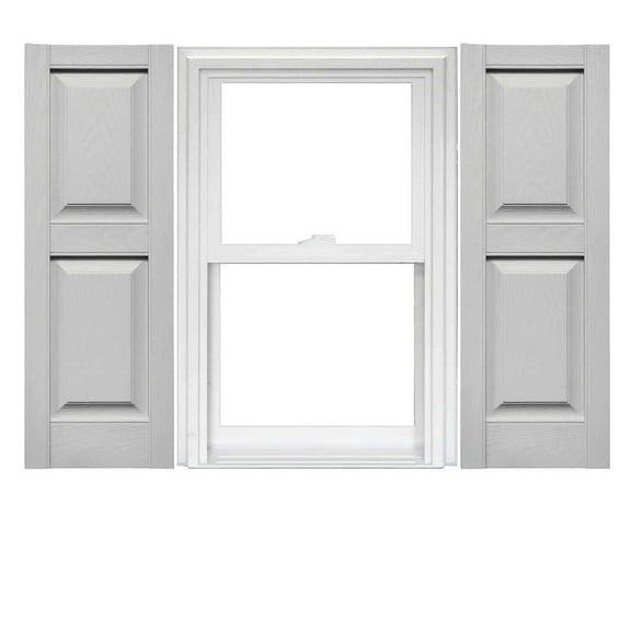 Mid America Vinyl Raised Panel Window Shutters (1 Pair)