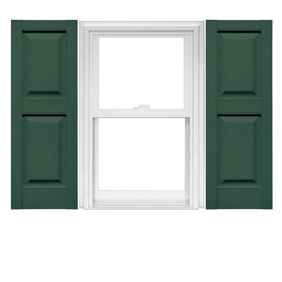 Mid America Vinyl Raised Panel Window Shutters (1 Pair)