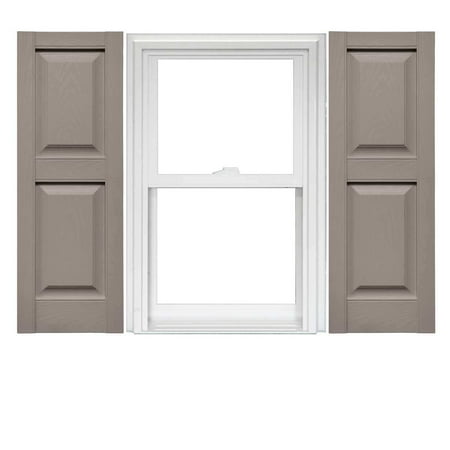 Mid America Vinyl Raised Panel Window Shutters (1 Pair)