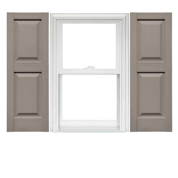 Mid America Raised Panel Vinyl Shutters (1 Pair) In Stock Now