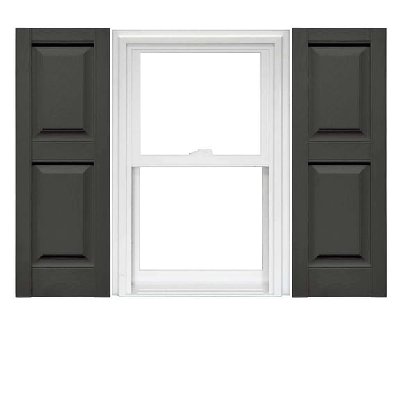 Mid America Vinyl Raised Panel Window Shutters (1 Pair)