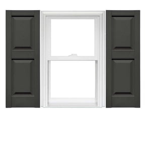 Mid America Vinyl Raised Panel Window Shutters (1 Pair)