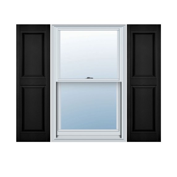 Mid America Raised Panel Vinyl Shutters 12 Inch Width (1 Pair) In Stock Now
