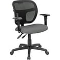 thumbnail image 1 of Mid-Back Gray Mesh Swivel Task Office Chair, Back Height Adjustable, 1 of 1