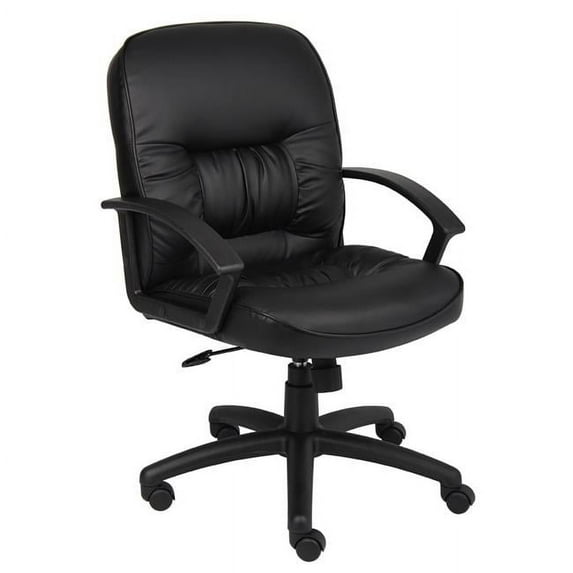 Mid Back Leatherplus Chair with Knee Tilt