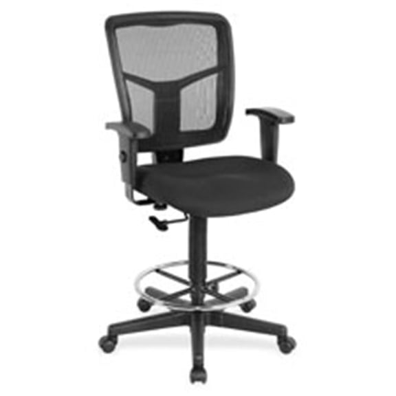 Mid-Back Stool Chair, 26 in. x 21 in. x 50 in., Black