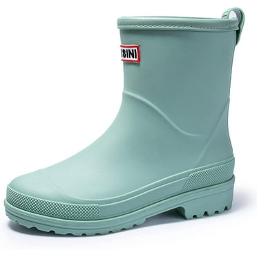 Mid Calf Rain Boots for Women,Waterproof Garden Shoes Anti-Slip Rainboots,Outdoor Work Rain Shoes
