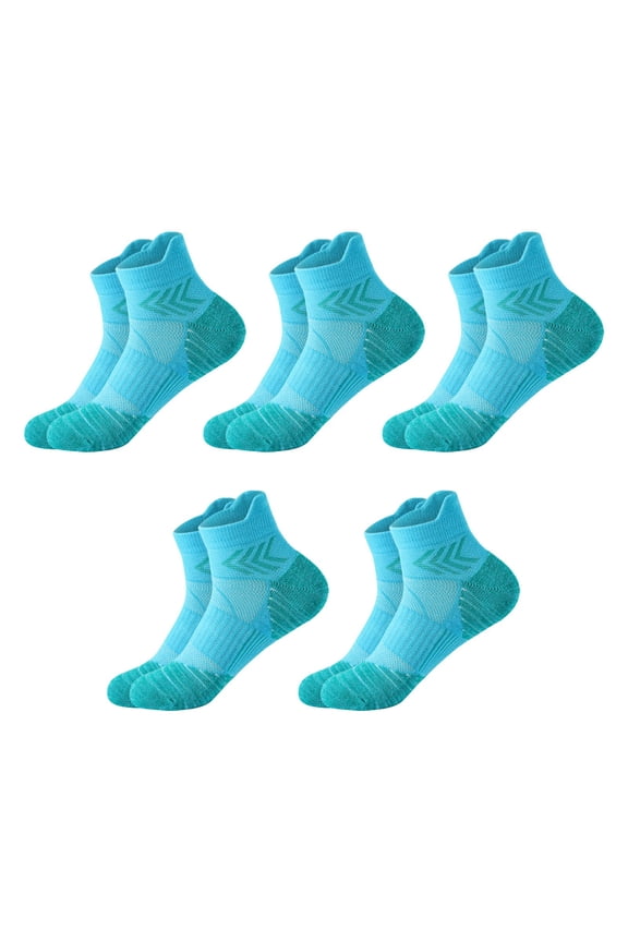 Mid Calf Sports Socks, Terry Bottom Basketball Socks, Marathon Running Hosiery, Men High Elastic Wear Resistant Socks for Sports Training Outdoor Activity Four Seasons Universal Comfortable Footwear