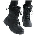 thumbnail image 1 of Mid Calf Winter Hiking Boots for Women Fleece Lined Thermal Non Slip Outdoor Trekking Skiing Snow Booties, 1 of 7