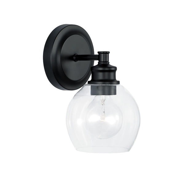 Mid-Century 1 Light Wall Sconce-Matte Black Finish Capital Lighting 621111Mb-426