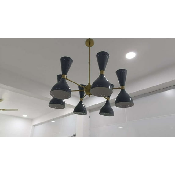 Mid Century 1950 Linear Chandelier Lights Stilnova Design Lights Ceiling Lights Fixture