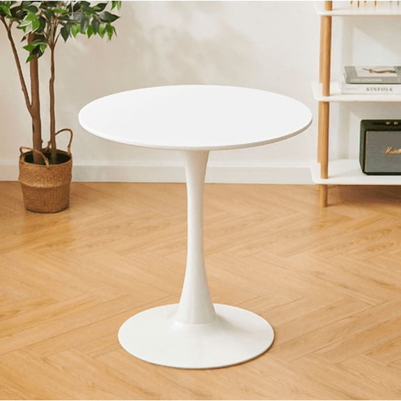 Mid-Century 24" Round Dining Table - Sturdy Space-Saving Table for Small Dining Areas