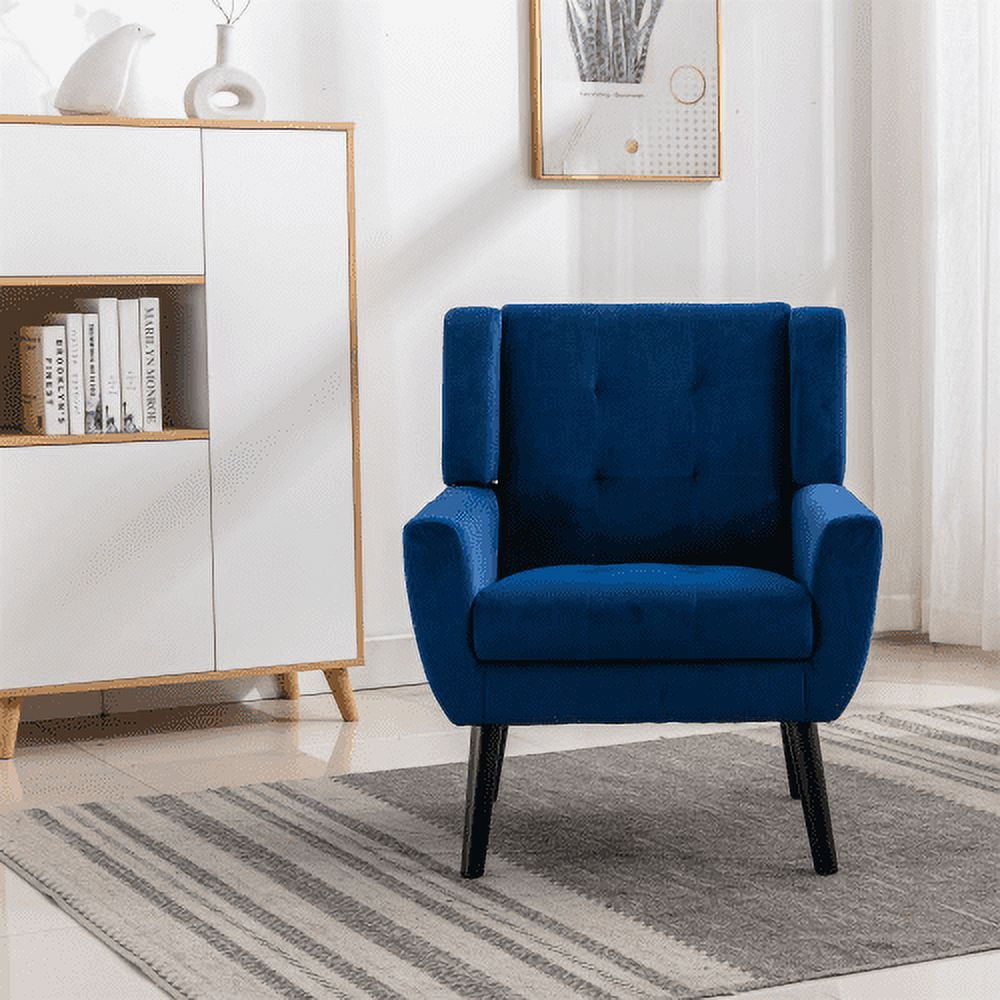 Dark blue best sale bedroom chair