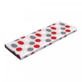 thumbnail image 1 of Mid Century Bench Pad, Big Circular Spots and Oval Shapes Combined the of Geometry, HR Foam Cushion with Decorative Fabric Cover, 45" x 15" x 2", Grey Red White, by Ambesonne, 1 of 3