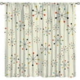 thumbnail image 1 of Mid Century Blackout Curtains, 60s Geometric Vintage Mid Century Abstract Modern Pattern Window Treatments for Bedroom Living Room Kitchen Rod Pocket Curtains42X54 Inch, 1 of 6