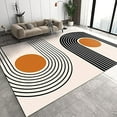 thumbnail image 1 of Mid-Century Bohemian Area Rug, Nordic Simple Abstract Geometric Print Kids Rugs, Soft Easy To Clean Bedroom Rug, Non-Slip Washable Rug For Living Room Office Dining Room Entrance 4 x 6ft, 1 of 6