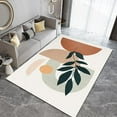 thumbnail image 1 of Mid-Century Boho Geometry Art Nursery Rugs, Nordic Palm Leaves Kids Area Rugs, Non-Slip Easy Clean Low Pile Soft Washable Playing Mat For Living Room Bedroom Entryway Hallway 5x8ft, 1 of 6