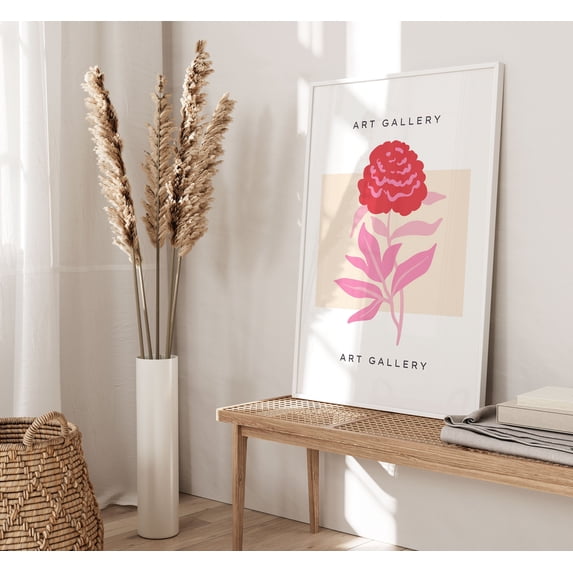 Mid Century Botanical Abstract Botany Art Boho Poster , Poster Print ...