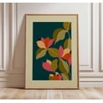 thumbnail image 1 of Mid Century Botanical Leaves Poster, Unframed Canvas 8x10in, 1 of 4