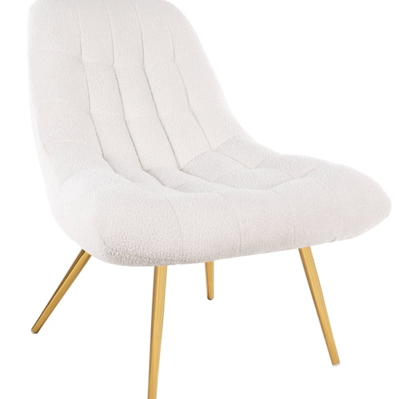 Mid - Century Boucle Chair / Cozy Reading Spot / Single - Person Comfort