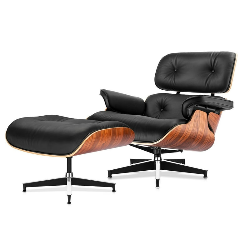 Mid Century Chaise Lounge Chair Modern Leather Comfy Sofa for