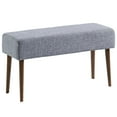 thumbnail image 1 of Mid Century Compact Upholstered Bench, Multiple Colors, 1 of 11