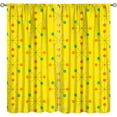thumbnail image 1 of Mid Century Curtains,Mid Century Fifties Modern Retro Colors Pattern Window Drapes for Living Room Bedroom Kitchen Bathroom Home Set 2 Panels,55x39 Inches, 1 of 8
