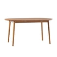 thumbnail image 1 of Mid-Century Damsel Extension Dining Table with Removable Leaf, Caramel, 1 of 5