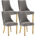 thumbnail image 1 of Mid Century Dining Chairs Dining Chairs Set of 4，Linen Tufted Kitchen Dining Room Chair with Solid Wood Legs, Fabric Upholstered Dining Chair, 1 of 7
