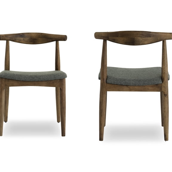 Mid - Century Dining Chairs | Great for Home Decor | Solid Wood with Fabric | Resolves Poor Durability Problem
