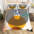 thumbnail image 1 of Mid Century Duvet Cover Geometry Swirl Line Bedding Set, Vintage Minimalit Comforter Cover Modern Artwork Bed Set, Abstract Circle Spiral Bedding Lightweight for All Seasons, 1 of 4