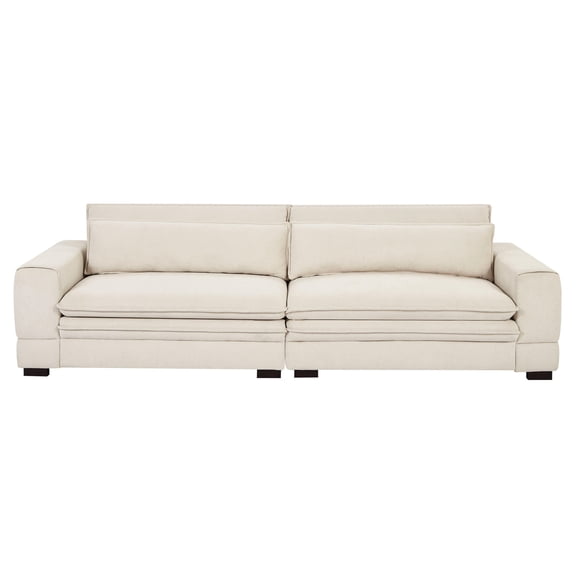 Mid-Century Fabric Sofa Couch | Used in Living Room, Office and Business Lounge | New Technology Upholstery for Comfort | Solves the Problem of Unattractive Seating