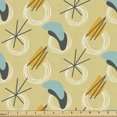 thumbnail image 1 of Ambesonne Mid Century Fabric by the Yard Upholstery, Modern Abstract Art, 5 Yards, Pale Camel and Multicolor, 1 of 4