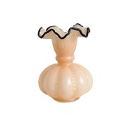 Mid - Century Fenton - Inspired Glass Vase - Luxury Home Decor Accent