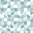 thumbnail image 1 of Mid-Century Geometric Peel and Stick Wallpaper, 1 of 24