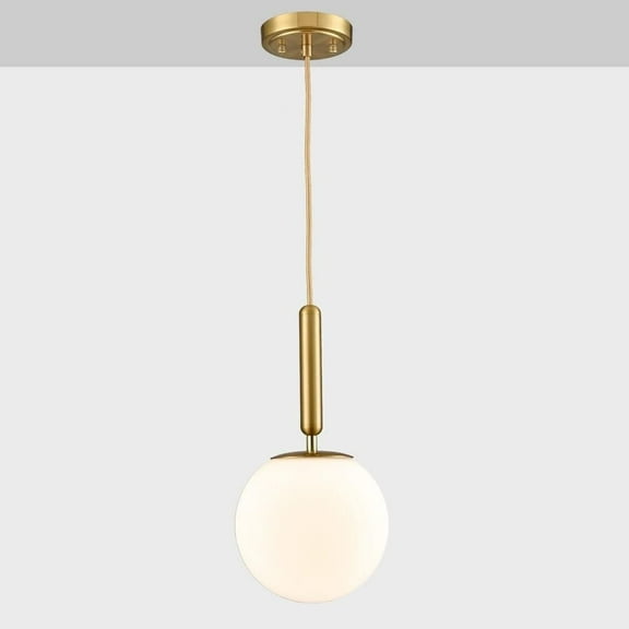 Mid Century Gold Pendant Lighting for Kitchen Island, Modern Hanging Pendant