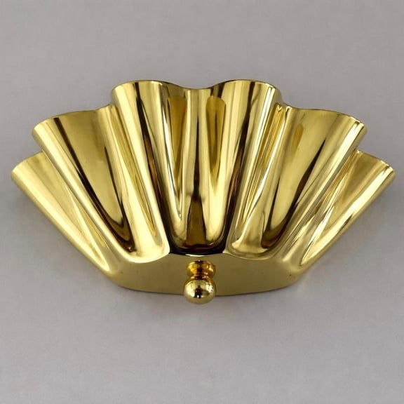 Mid Century Handmade Raw Brass Floral Wall Sconce, Antique Modern Light, Home Dcor