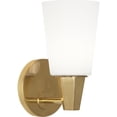 thumbnail image 1 of Mid-Century Inspired Srkashlteni Collection Wall Sconce - Frosted Glass Shade, Modern Brass Socket, 120V, UL Listed for Dry or Damp Locations, 1 of 2
