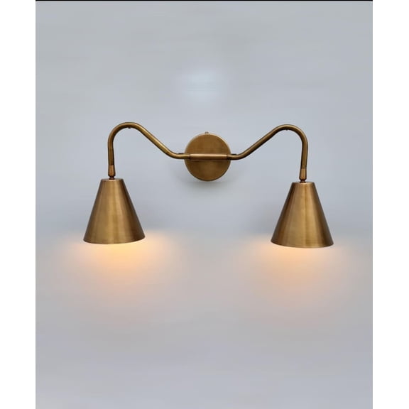 Mid Century Italian Brass Wall Sconce Light Fixture, Lobby Light, Brass Vanity Light ,Drawing Room Light