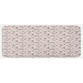 thumbnail image 1 of Mid Century Kitchen Mat, Grid of Random Geometrical Shapes and Lines Modernist Approach, Plush Decorative Kitchen Mat with Non Slip Backing, 47" X 19", Pale Pink Beige Grey, by Ambesonne, 1 of 1