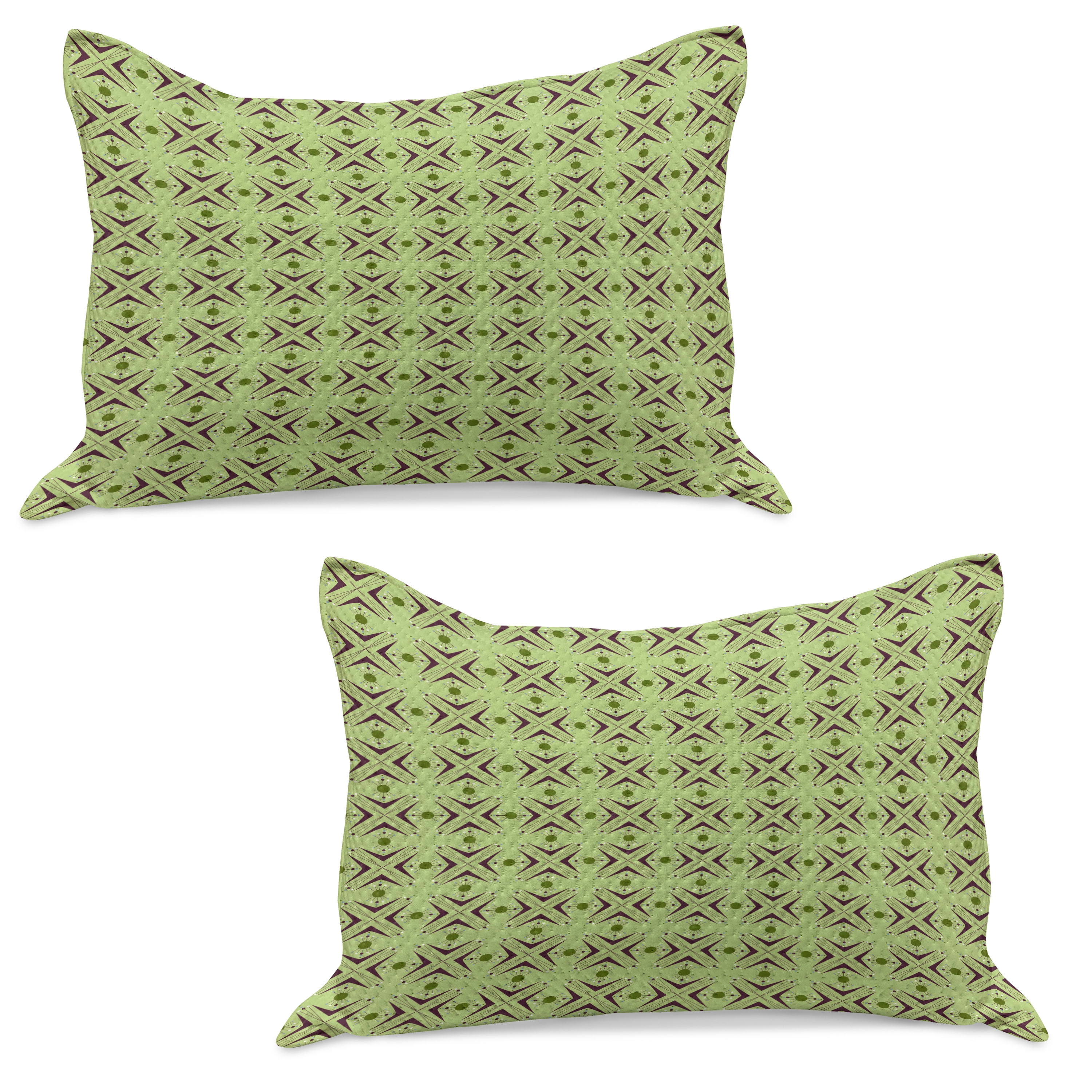 Mid Century Knitted Quilt Pillowcover Set of 2, Atomicm Boomerang
