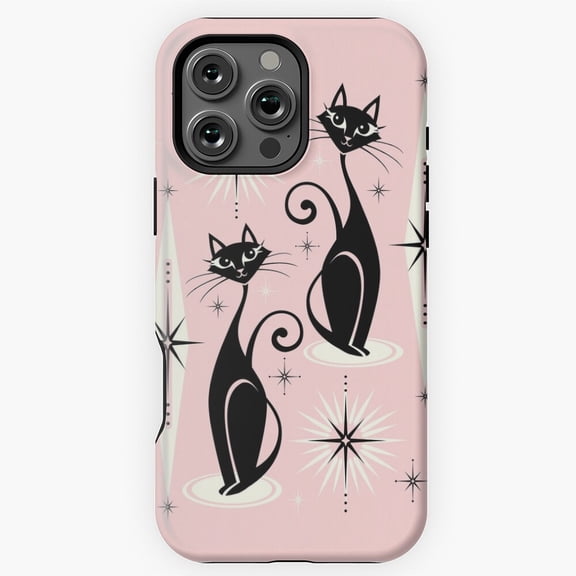 Mid Century Meow Retro Atomic Cats LG studioxtine Phone Case for iPhone 16 15 14 13 12 11 Pro Max M5909142